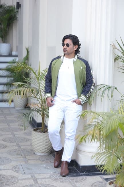Blouson bomber kaki
