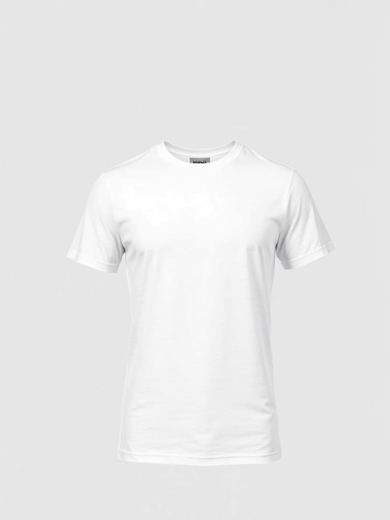 T-shirt uni en coton épais