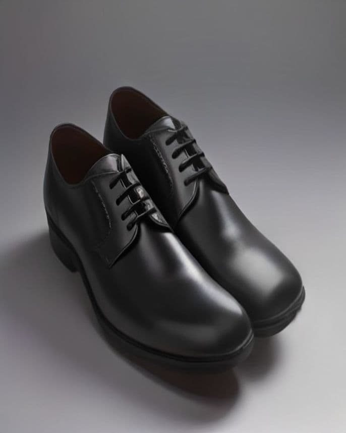 Derbies en cuir noir