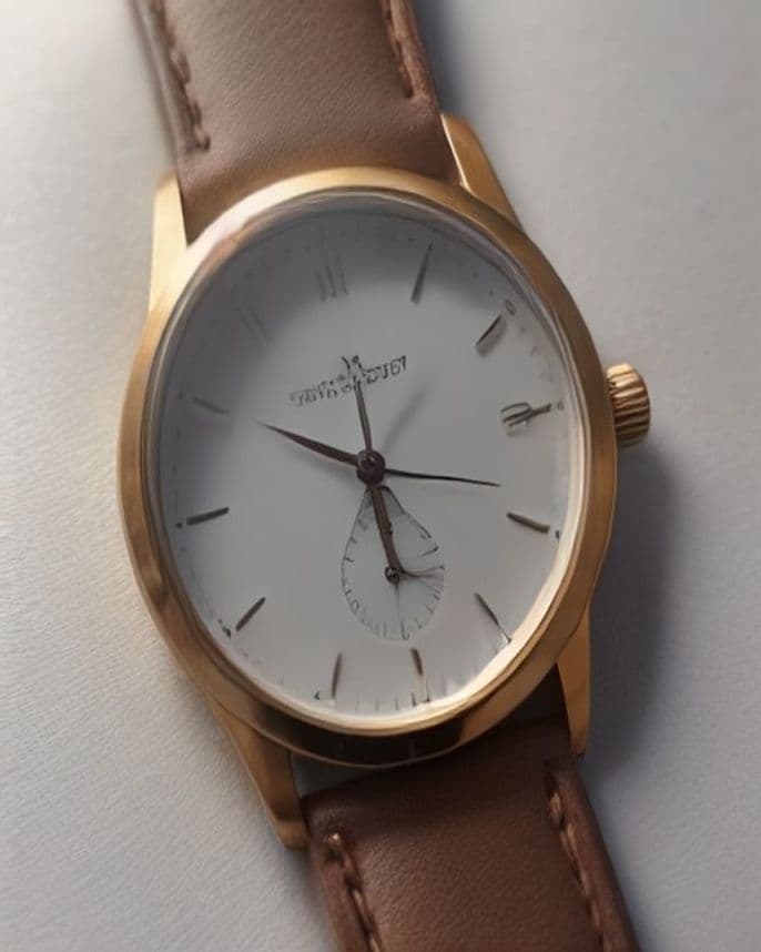 Montre classique cadran blanc