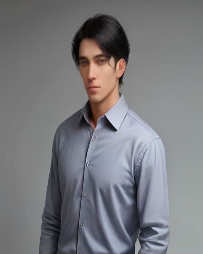 Chemise habillée en twill de coton