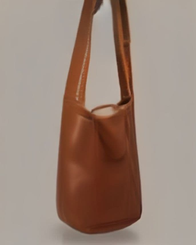 Sac hobo en cuir cognac