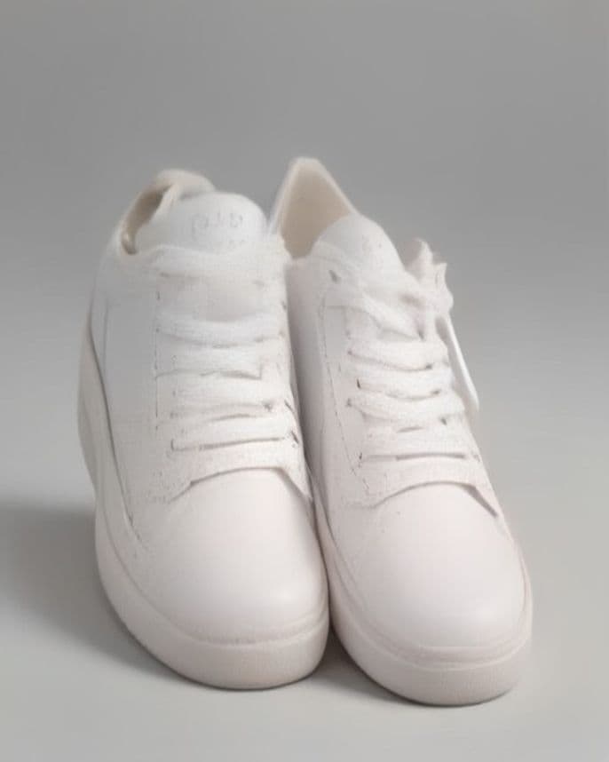 Baskets basses en cuir lisse