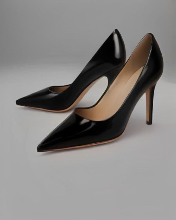Escarpins en cuir verni