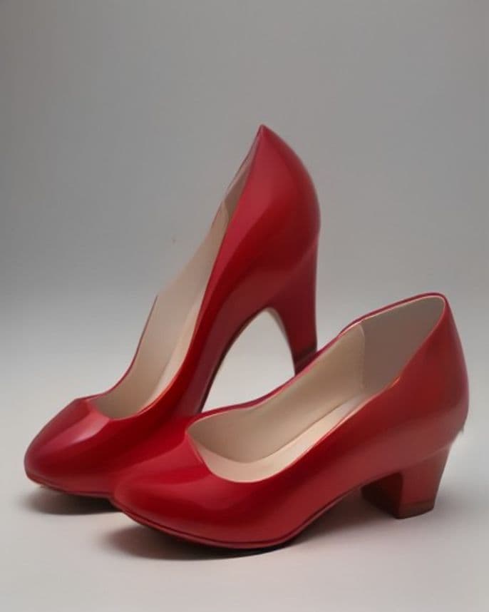 Escarpins vernis à talon bobine