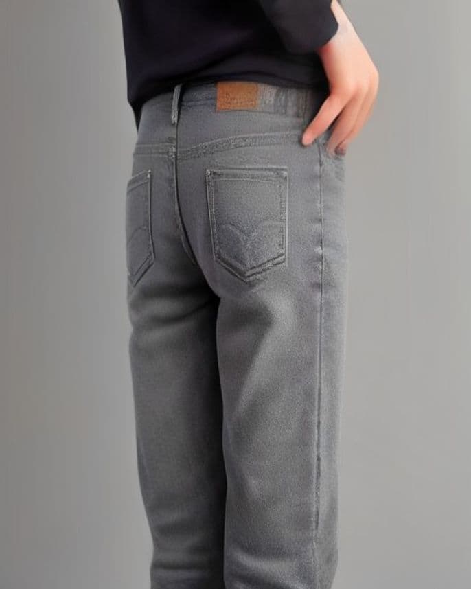 Jean coupe droite enfant noir