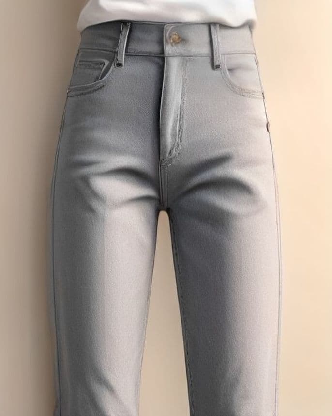Jean coupe droite délavé écru