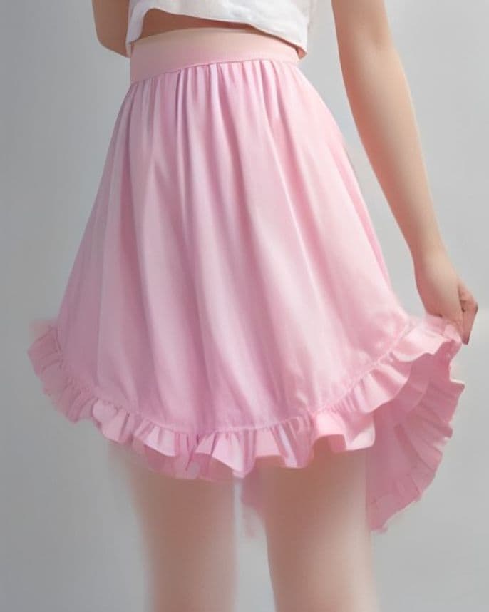 Jupe volantée en coton fille