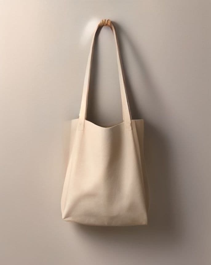 Cabas toile et cuir