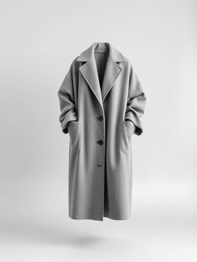 Manteau oversize en laine