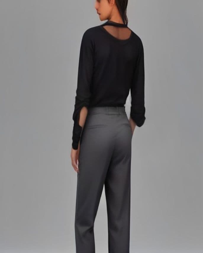 Pantalon large en crêpe
