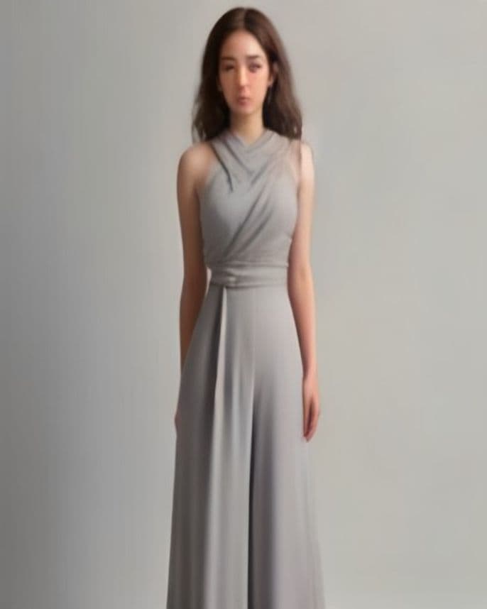 Pantalon palazzo en crêpe