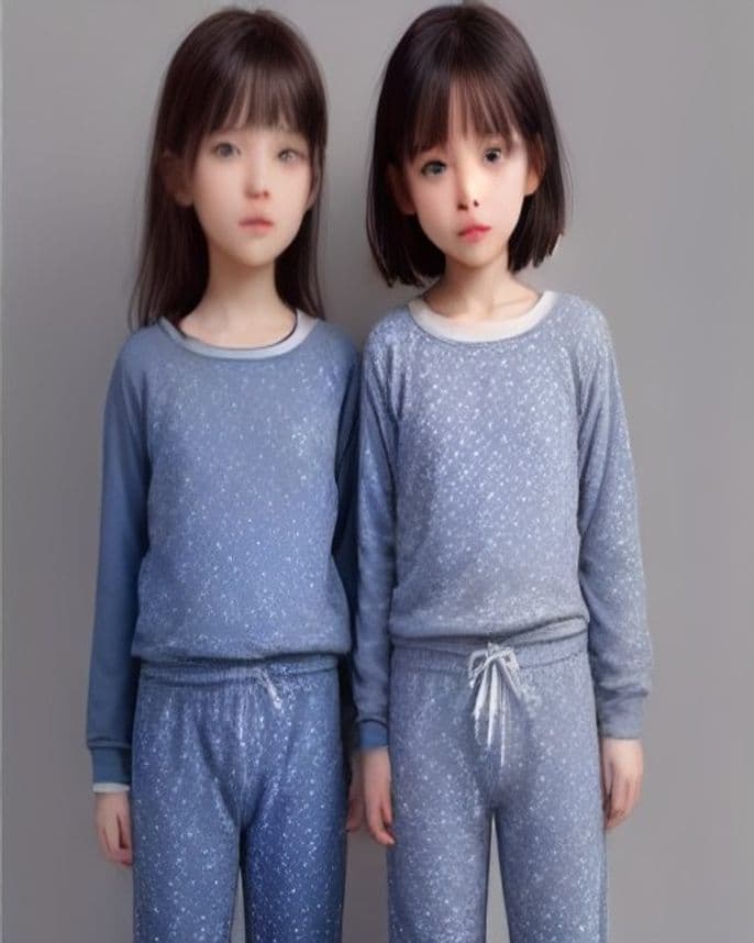 Pyjama deux pièces en coton imprimé étoiles