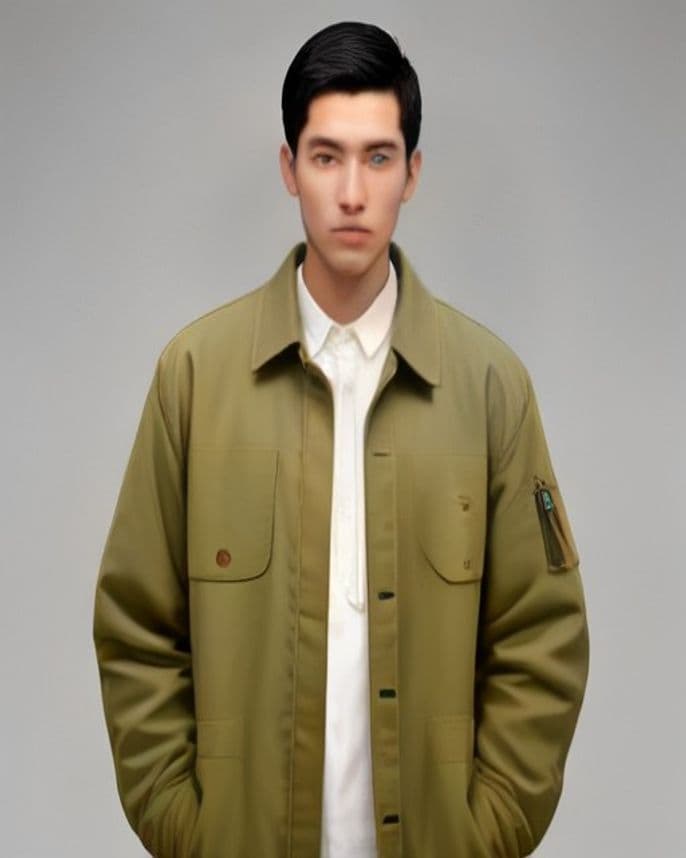 Veste utilitaire en toile de coton