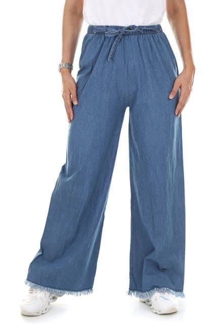 Jean large taille haute