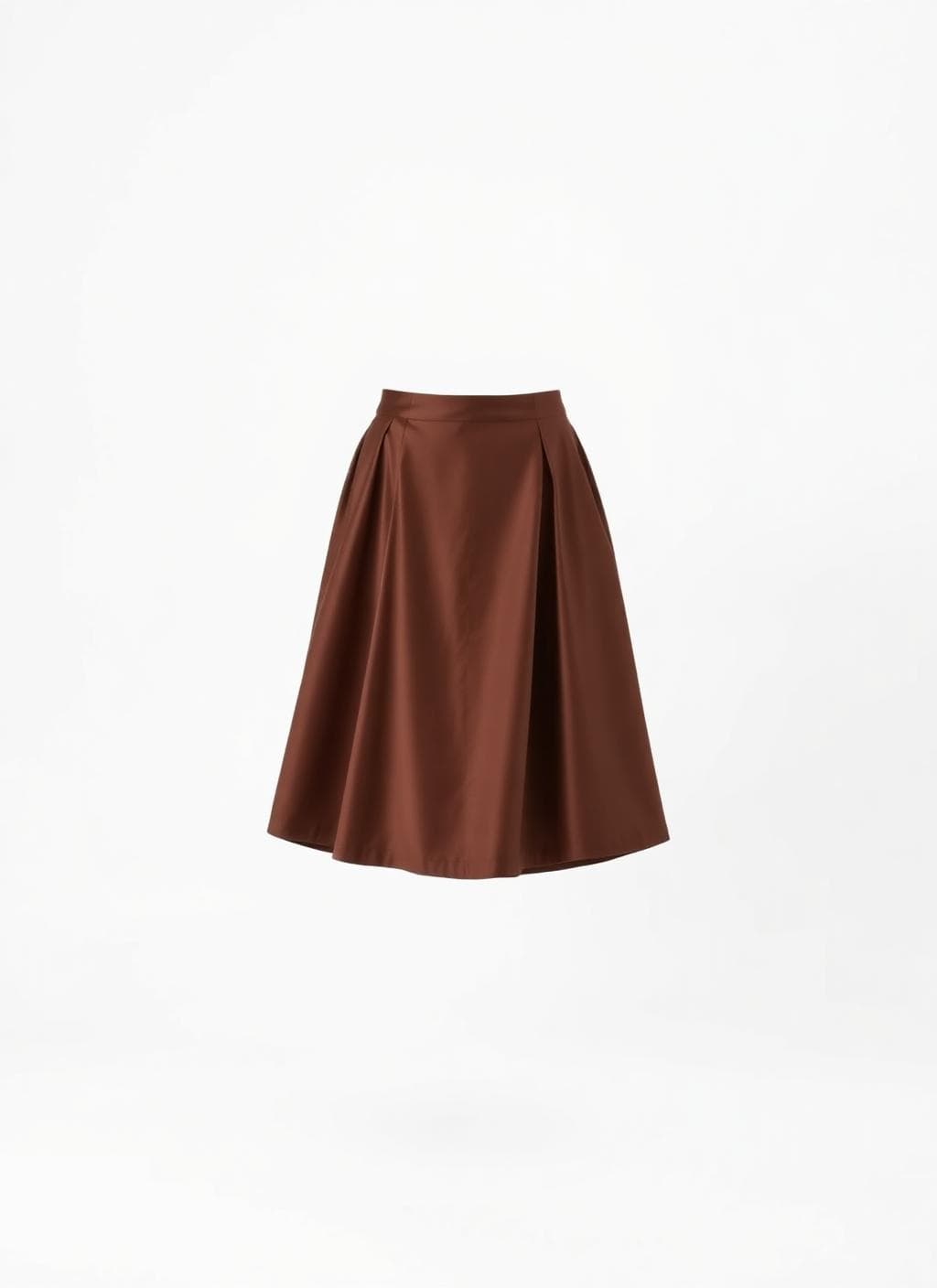 Jupe évasée en satin