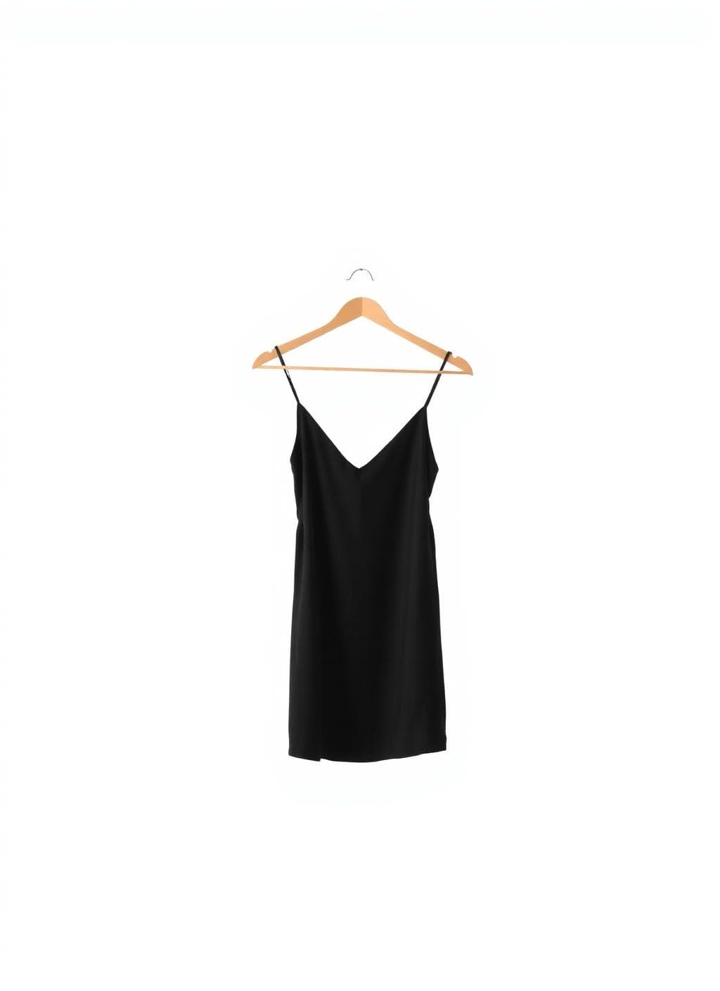 Robe nuisette en soie noire
