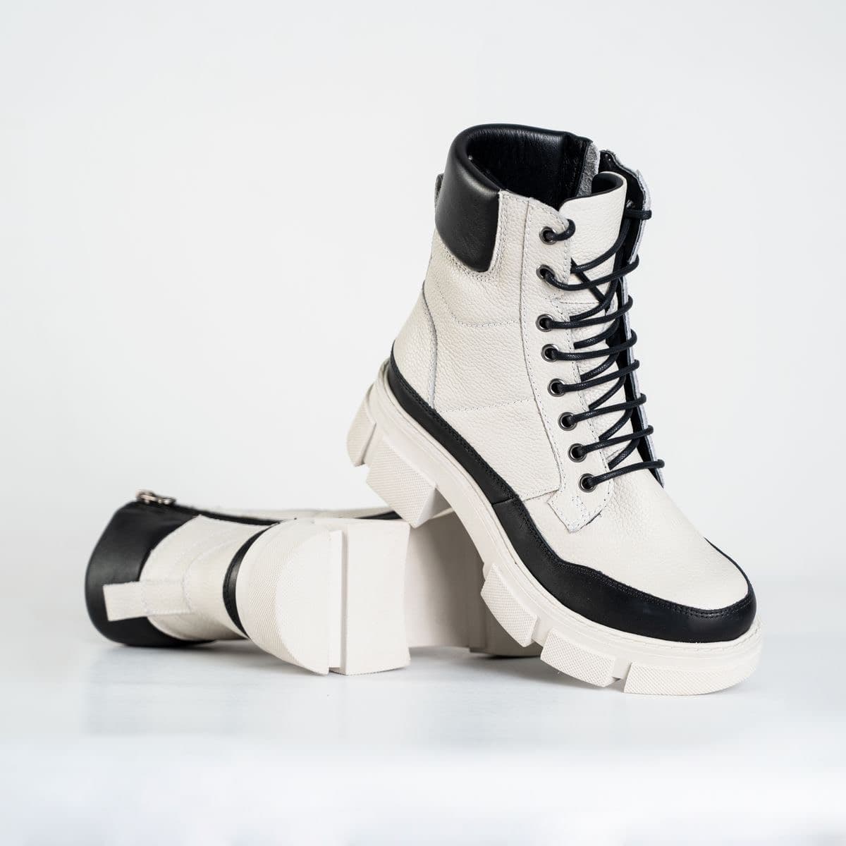 Sneakers montantes bicolores