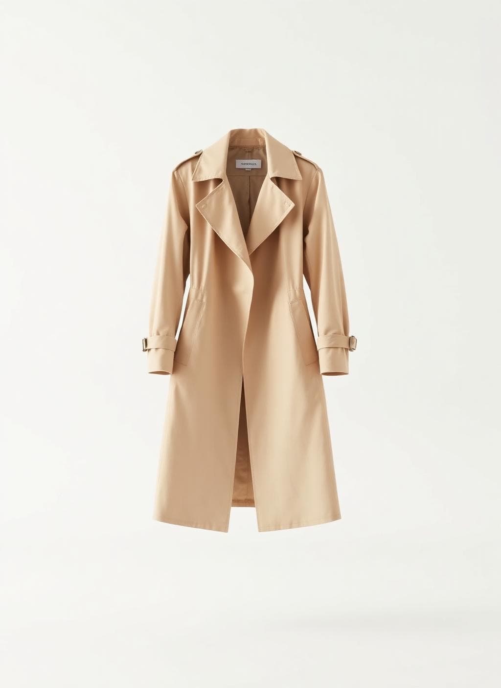 Trench en coton beige